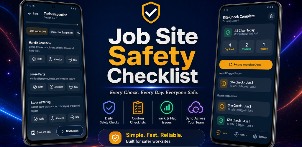 Job Site Safety Checklist banner